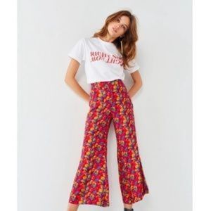 Silence + Noise Flora Cropped Kick Flare Pants
